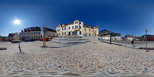 Panorama Hartenstein Markt in Sachsen 5